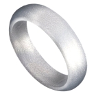 Antiallergén ezüst színű szilikon gyűrű