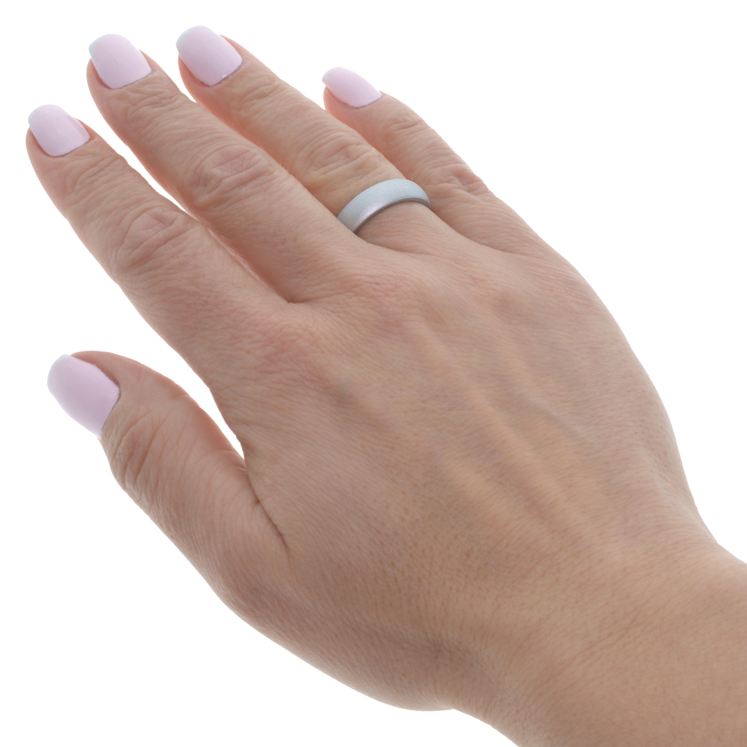 Sport gyűrű - Antiallergén ezüst színű szilikon gyűrű (0061001ST97)