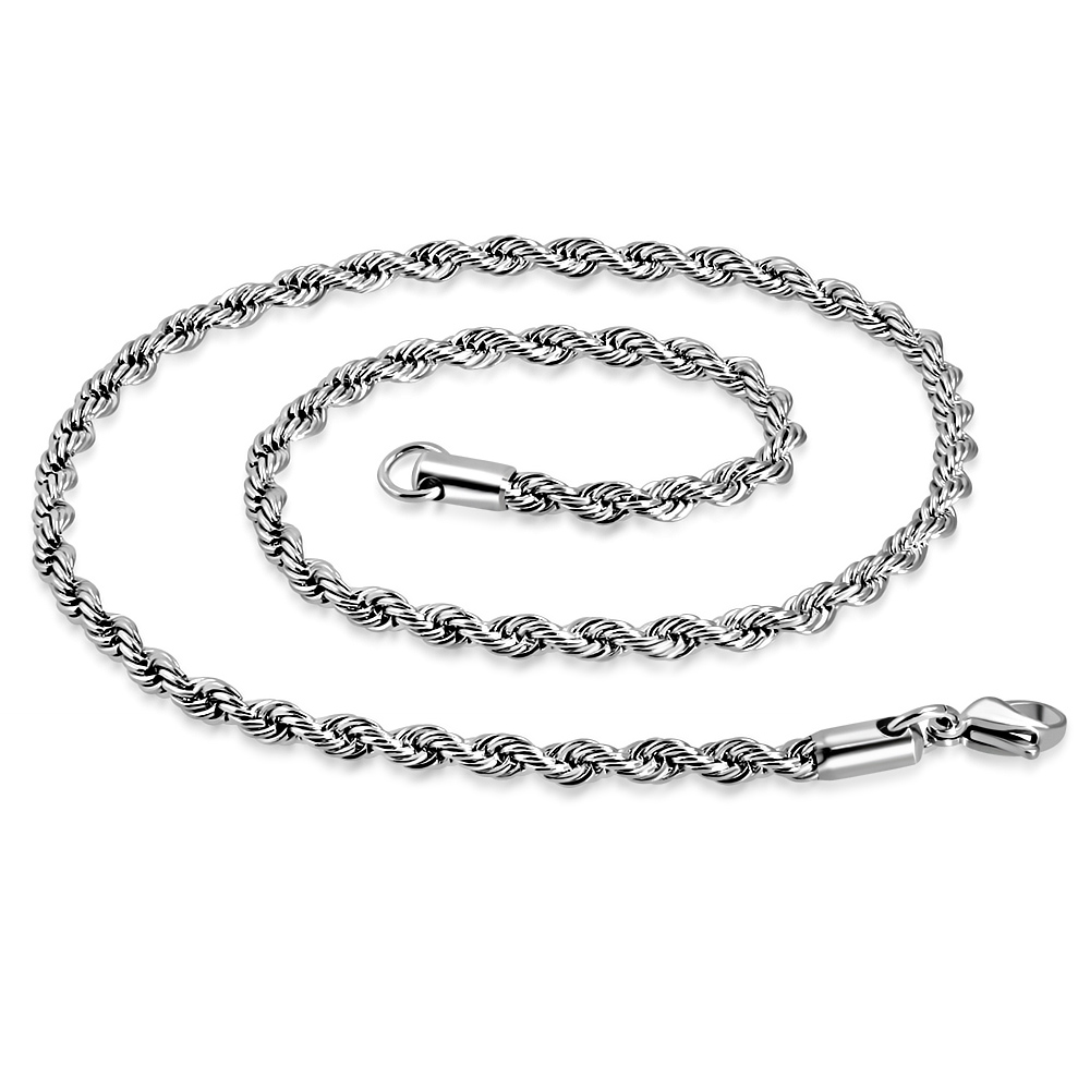Rope "kötél" típusú nemesacél nyaklánc (3310086ST99)