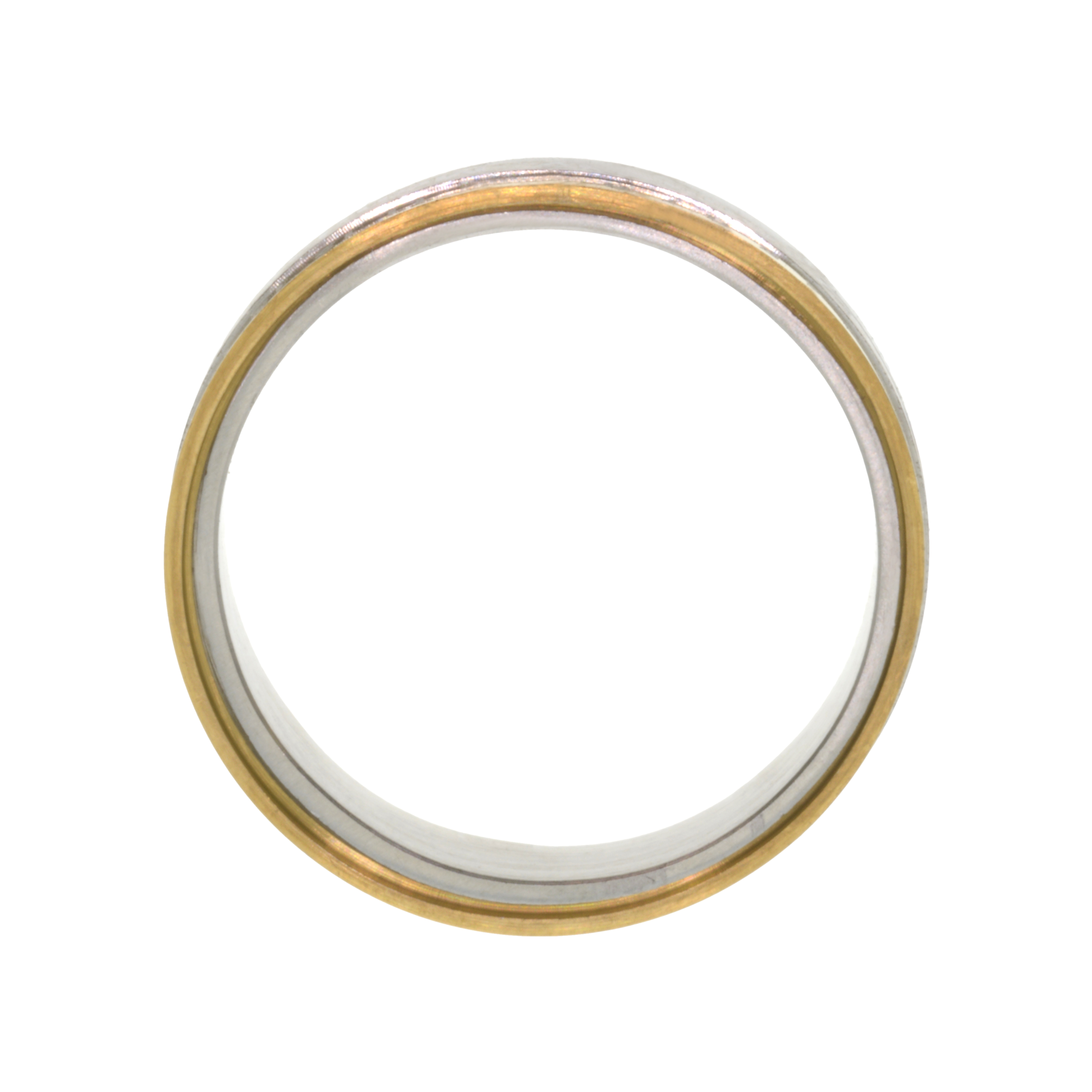 Naptárt ábrázoló, három színű nemesacél gyűrű, csavarható dátum gyűrűkkel (4010094ST99)