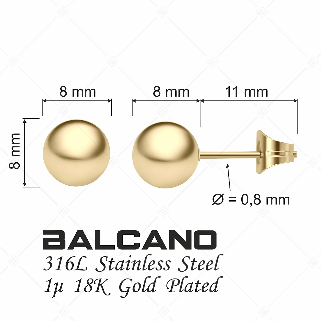 BALCANO - Globo / Gömb alakú bedugós fülbevaló (E141202BC88)