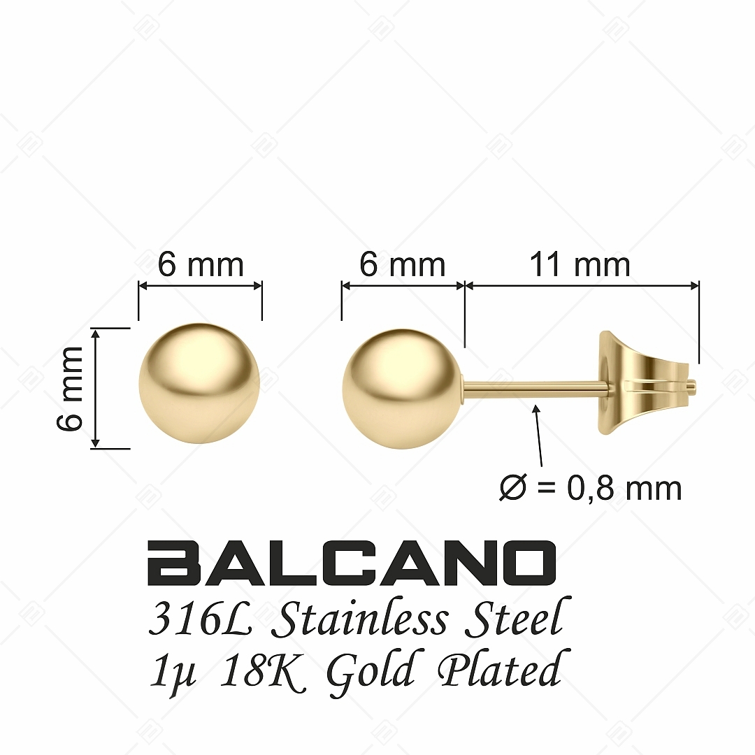 BALCANO - Globo / Gömb alakú bedugós fülbevaló (E141202BC88)