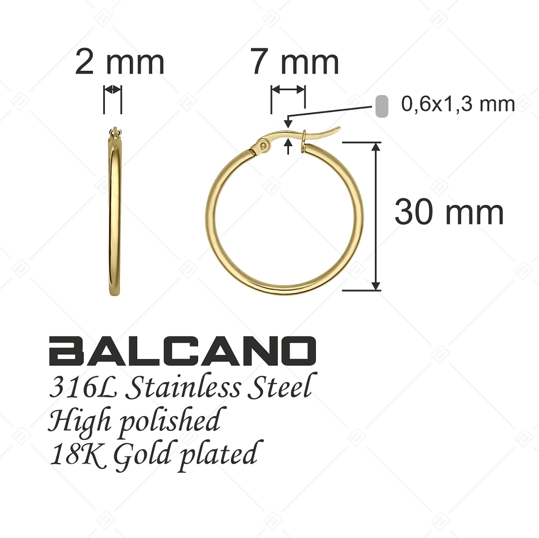 BALCANO - Gina / Klasszikus karika fülbevaló (E141211BC88)