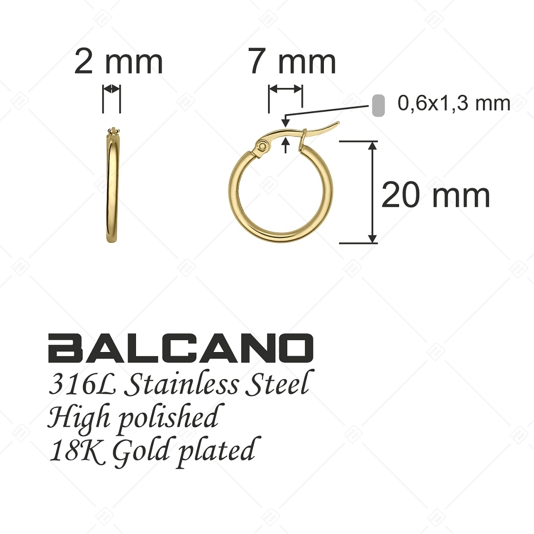 BALCANO - Gina / Klasszikus karika fülbevaló (E141211BC88)