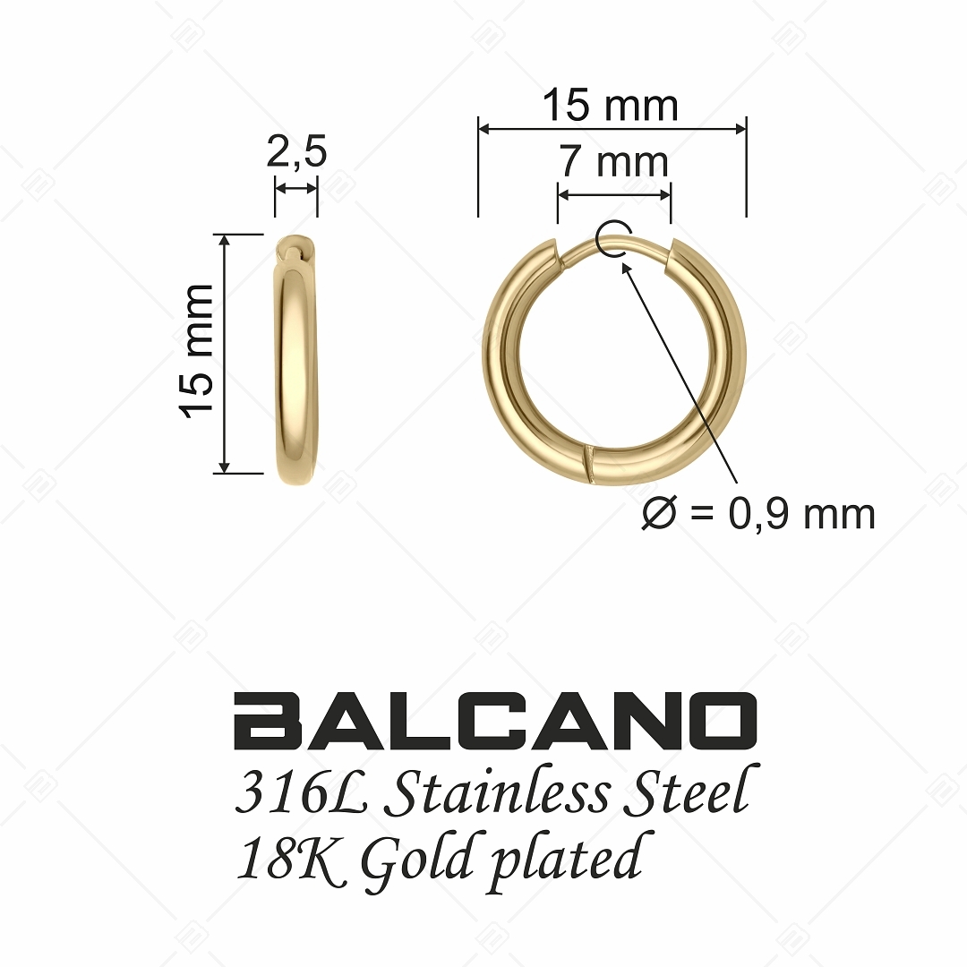 BALCANO - Giro / Kis karika fülbevaló (E141216BC88)