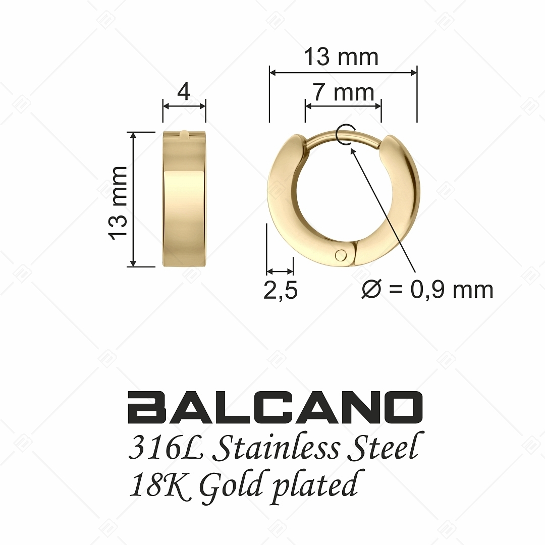 BALCANO - Noa / Bepattintós karika fülbevaló (E141217BL88)