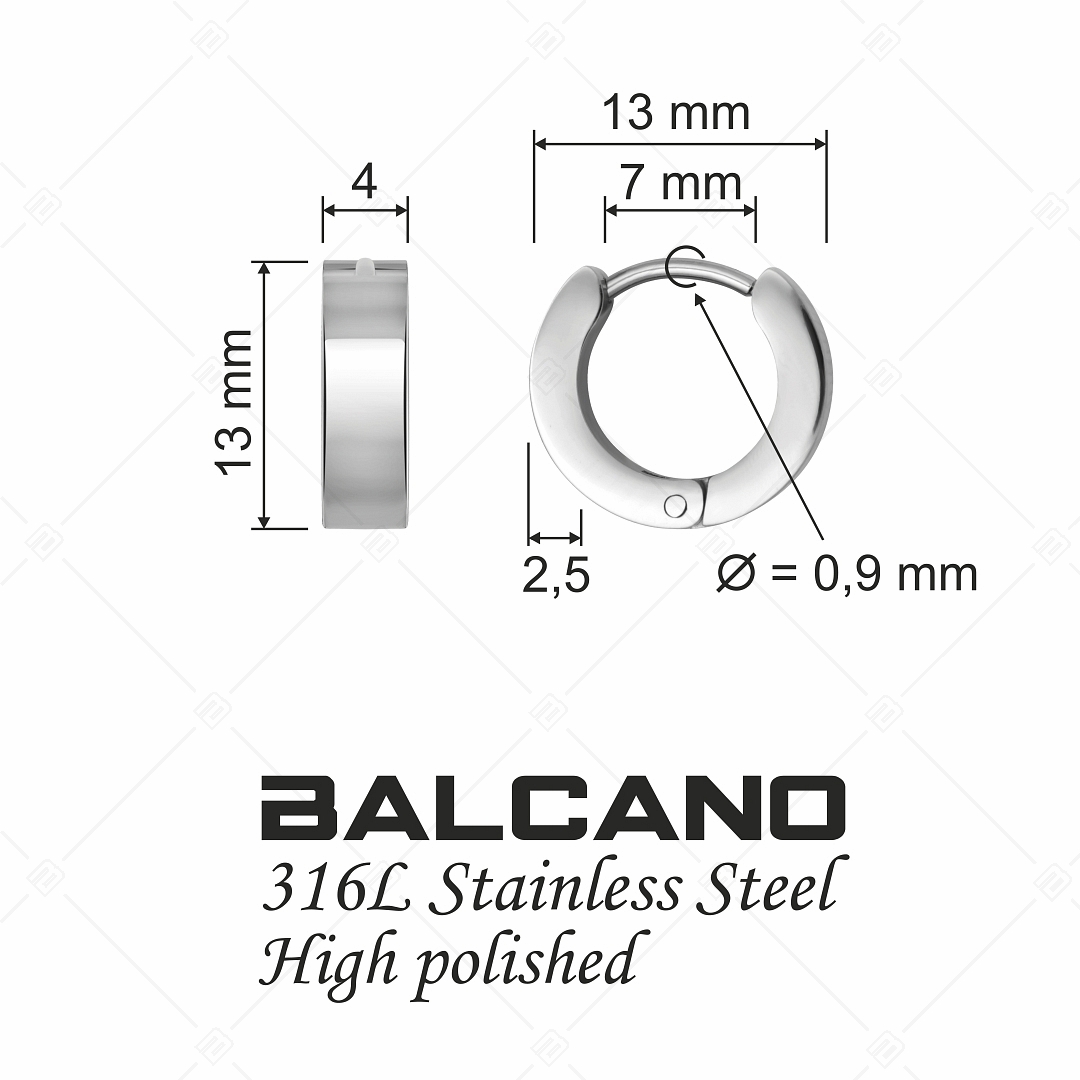BALCANO - Noa / Bepattintós karika fülbevaló (E141217BL97)