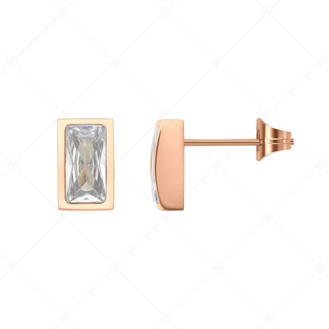 BALCANO - Principessa / Egyedi 18K rozé arany bevonatú fülbevaló cirkónia drágakővel (E141220BC96)